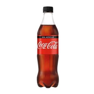 Gaseosa Coca Cola Sin azúcar 500ml.