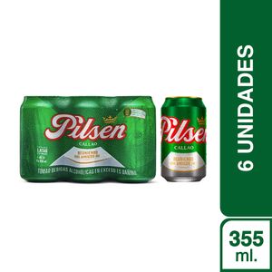 Pilsen Callao Lata (355ml) Pack x 6