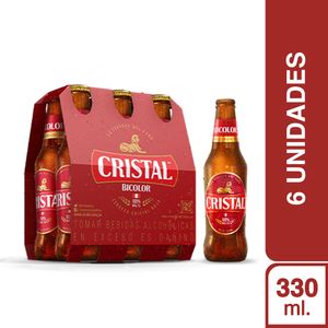 Cristal Bicolor Botella (330ml) Pack x 6