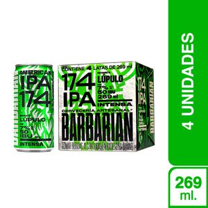 Barbarian 174 IPA Lata (269ml) x4