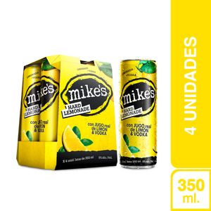 Mike's Hard Lemonade Lata (350ml) Pack x 4.