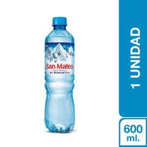 Agua Mineral San Mateo Sin Gas (600 ml) x unidad
