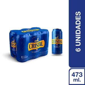 Cristal Lata (473ml) Pack x 6