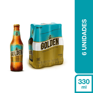 Golden Botella (330ml) Pack x 6