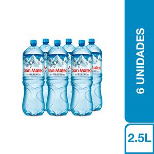 Agua Mineral San Mateo (2.5L) pack x 6
