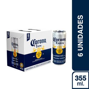 Corona Extra Lata (355ml) Pack x 6