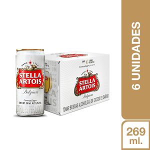 Stella Artois 269ml Lata Sixpack