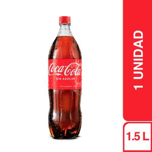 Gaseosa Coca Cola Sin Azúcar 1.5 Lt.