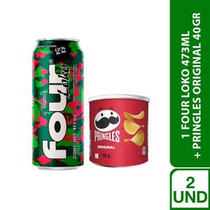 Four Loko Sandía (473ml) + Pringles (37gr)