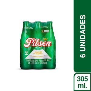 Pilsen Callao 305 ml sixpack botella
