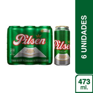 Pilsen Callao Lata (473ml) Pack x 6.
