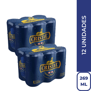(2) Cristal Lata (269ml) Pack x 6