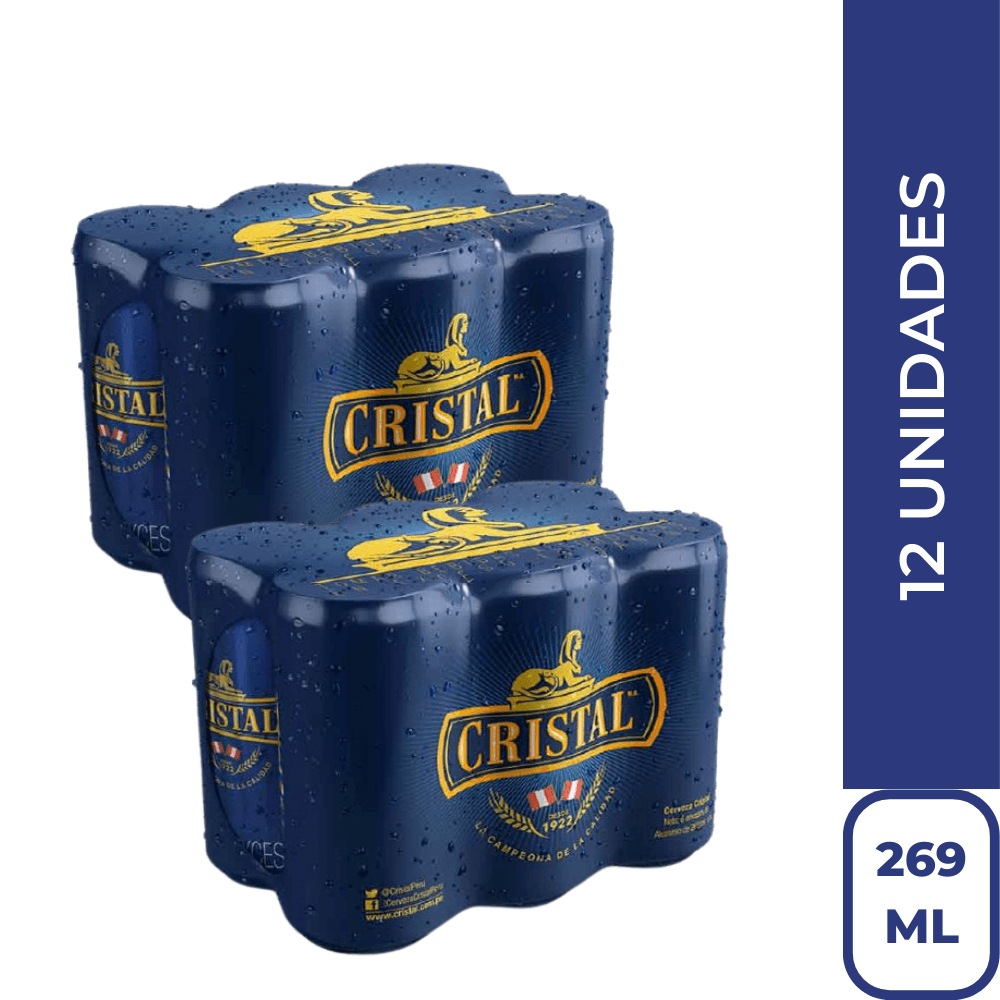 2) Cristal (269ml) Pack 6 TaDa Delivery