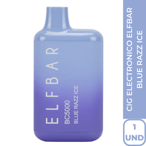 Cigarro Electrónico ELFBAR Blue Razz Ice - 5,000 puffs (desechable)